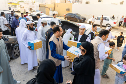 حملة توزيع الوجبات