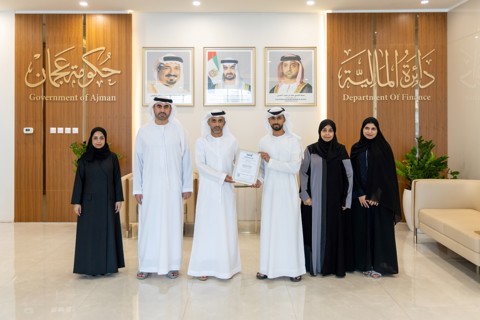 "مالية عجمان" تعزّز منظومتها المؤسسية بحصولها على شهادتي الآيزو في الابتكار وإدارة المشاريع